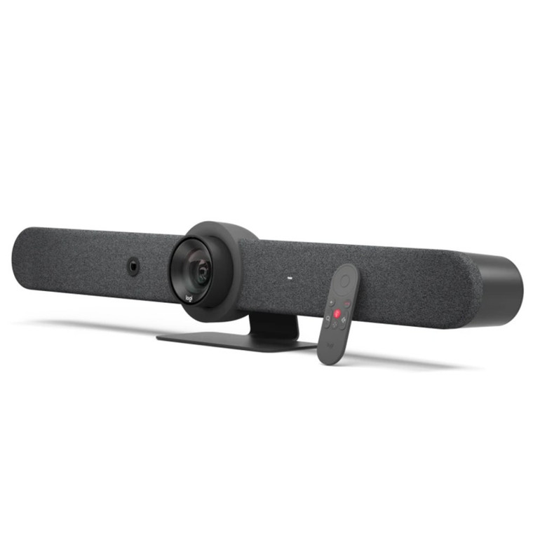 Logitech Rally Bar, 4K Ultra HD Video Bar, Medium & Large Meeting Rooms (Graphite)