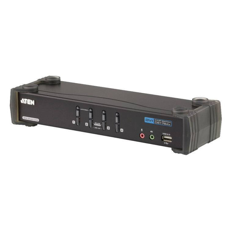 ATEN 4-Port USB DVI Dual Link/Audio KVMP Switch
