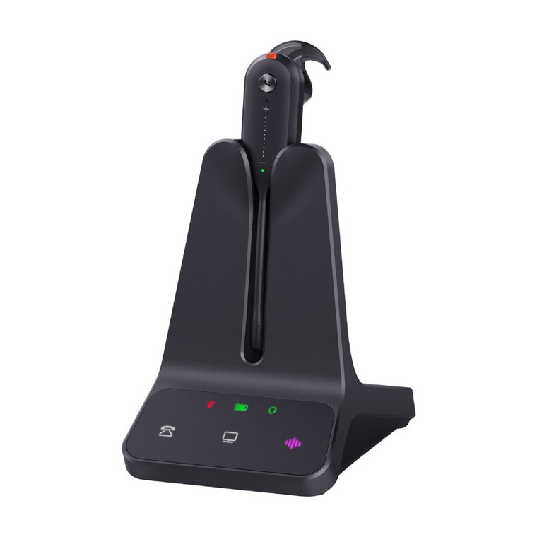 Yealink WH63 E2 Convertible Wireless DECT Headset, UC, With Charging Stand
