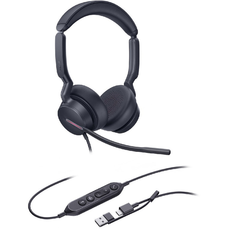 Yealink UH46 Dual MS Teams, Wired USB Headset, USB-C/A