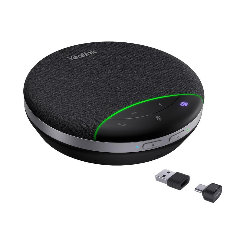 Yealink SP92 USB & Wireless Bluetooth Speakerphone, With BT51 USB-C/A Dongle