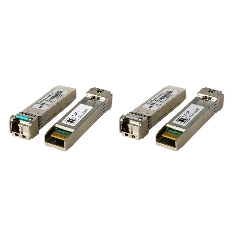 Kramer OSP-SM10S Optical SFP+ Transceiver Pair over 10G 1270/1330nm Simplex SM Fiber Kramer OSP-SM10S Optical SFP+ Transceiver Pair over 10G 1270/1330nm Simplex SM Fiber