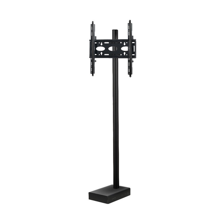 B-Tech BT8577/B Bolt-Down Pole Mounted Digital Signage Stand With Retractable Base