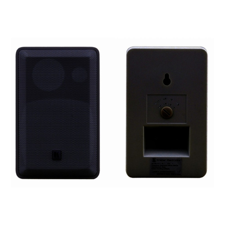 Kramer GALIL 4-O 4" 2–Way On–Wall Speakers (Black) Kramer GALIL 4-O 4" 2–Way On–Wall Speakers (Black)