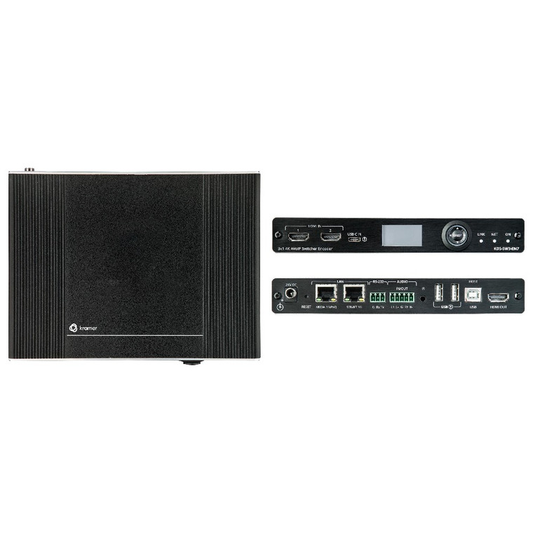 Kramer KDS-SW3-EN7 4K AVoIP Encoder Switcher with Dante over 1GbE Kramer KDS-SW3-EN7 4K AVoIP Encoder Switcher with Dante over 1GbE