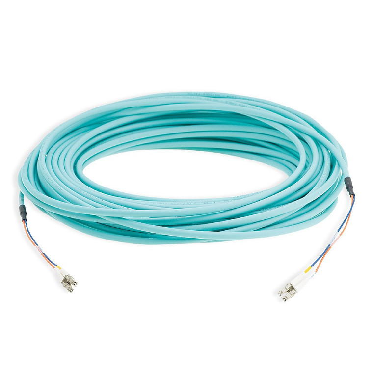 Kramer CLS-2LC/OM3-246 2 LC MM OM3 Fiber Optic Cable — Low Smoke & Halogen Free (246')