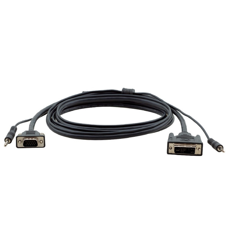 Kramer C-MDMA/MGMA-25 15–Pin HD to DVI & 3.5mm Stereo Audio Cable (25')