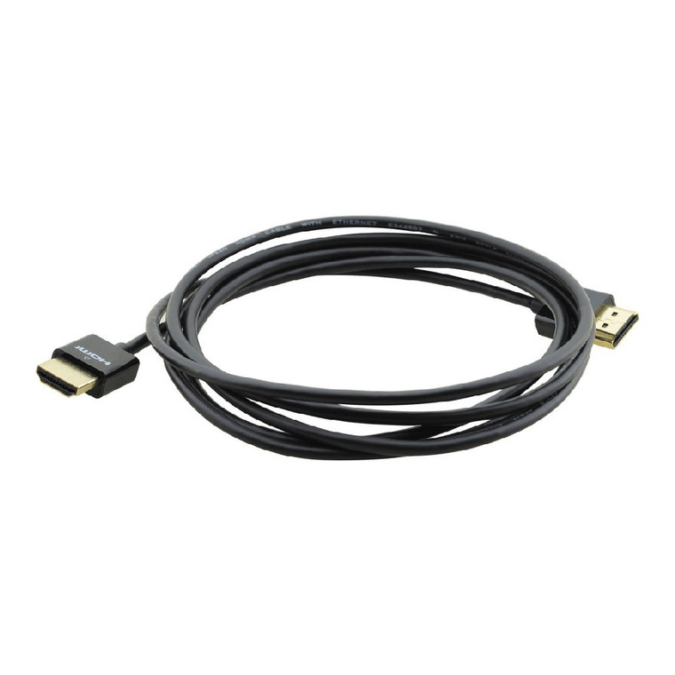 Kramer C-HM/HM/PICO/BK-1 Ultra–Slim Flexible High–Speed Black HDMI Cable with Ethernet (1')