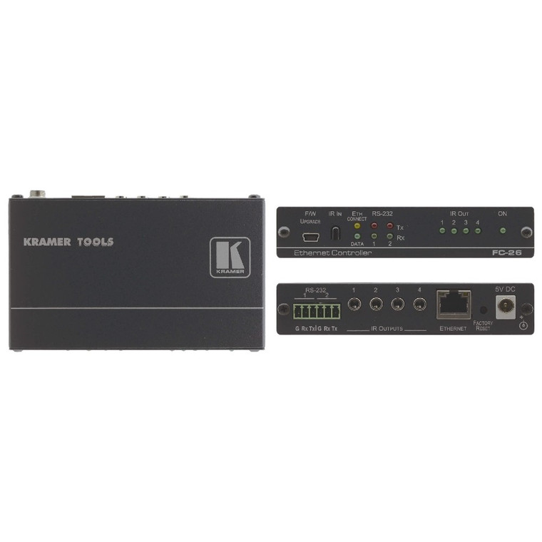 Kramer FC-26 6–Port Serial & IR, PoE Control Gateway Kramer FC-26 6–Port Serial & IR, PoE Control Gateway
