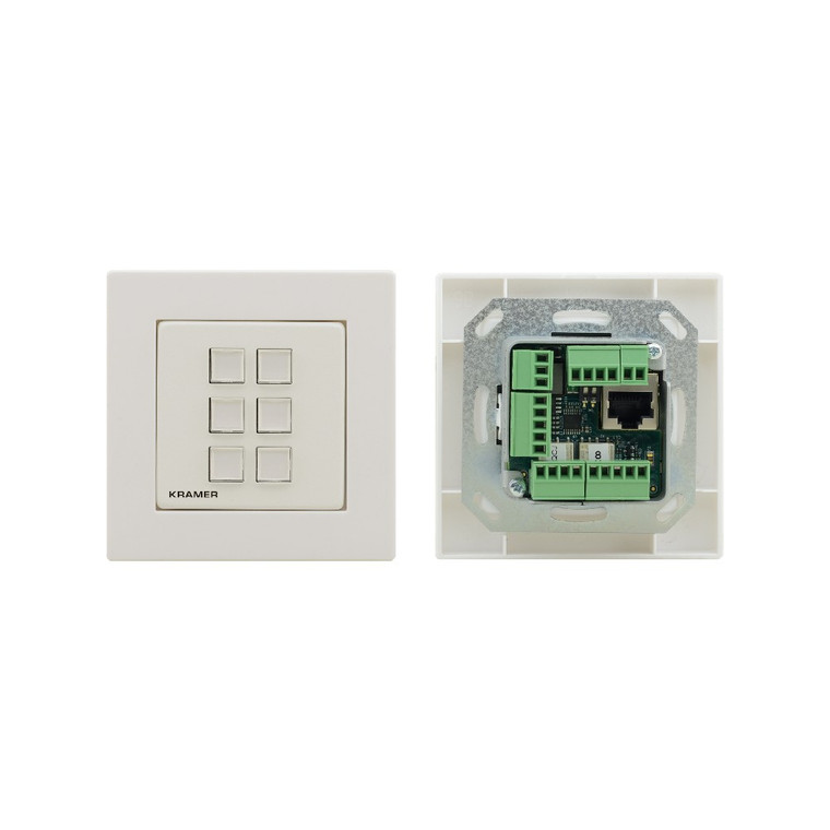 Kramer RC-306 6–Button PoE & I/O Control Keypad (EU/UK) Kramer RC-306 6–Button PoE & I/O Control Keypad (EU/UK)