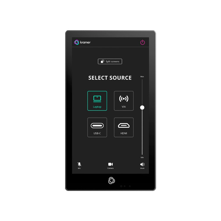 Kramer KT-205WM 5.5" Wall Mounted PoE Touch Panel Kramer KT-205WM 5.5" Wall Mounted PoE Touch Panel