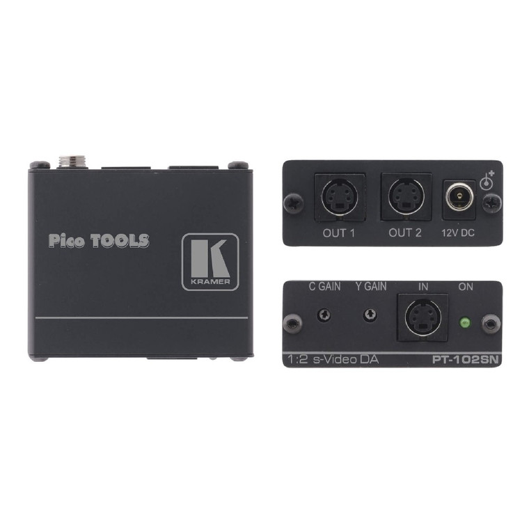 Kramer PT-102SN 1:2 s–Video Distribution Amplifier Kramer PT-102SN 1:2 s–Video Distribution Amplifier