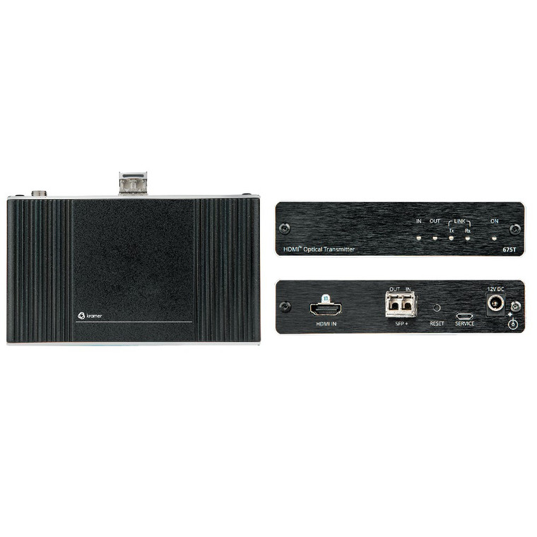 Kramer 675R/T 4K60 4:4:4 HDMI Extender Kit Over Ultra–Reach MM/SM Fiber Optic