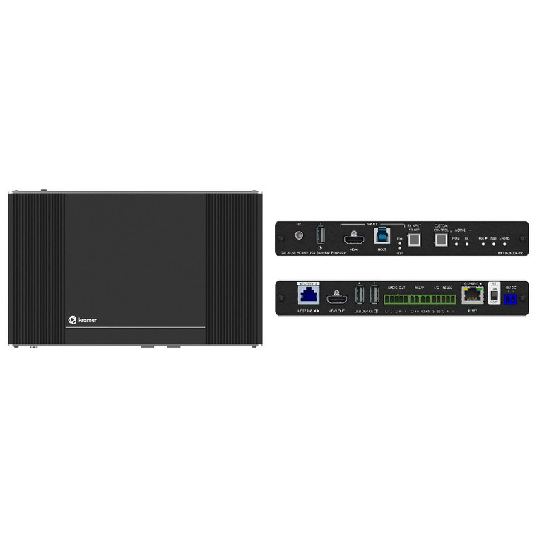 Kramer EXT3-21-XR-TR 2x1 4K60 HDMI/USB Switcher Extender Over 100m HDBaseT 3.0