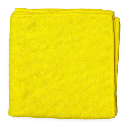 Yellow Microfiber Cloths 16x16" 200 Pieces