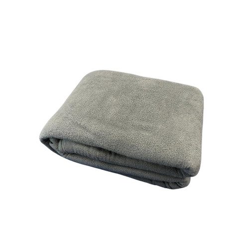 66x90" Twin Fleece Blankets GREY Color 4 pieces Case Pack