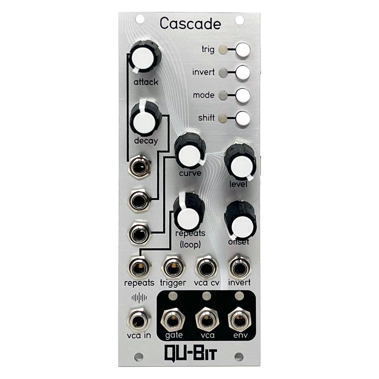 Qu-Bit Electronix Cascade Eurorack Looping EV & VCA Module (Black