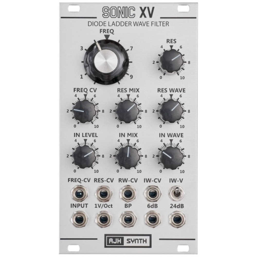 AJH Synth Sonic XV Eurorack Filter Module (Silver) at Signal Sounds