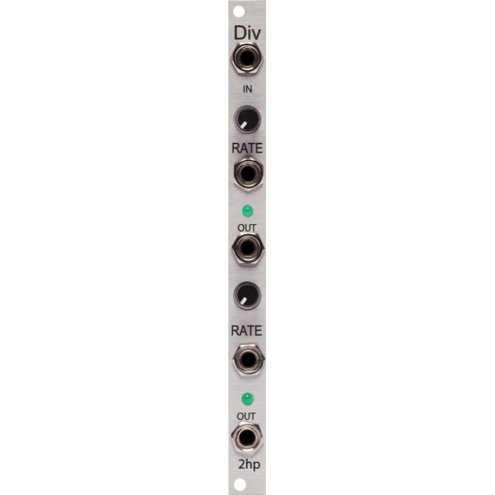 2hp Div / クロックディバイダー 2hp DIV Eurorack Clock Divider/Multipler Module (Silver) at Signal