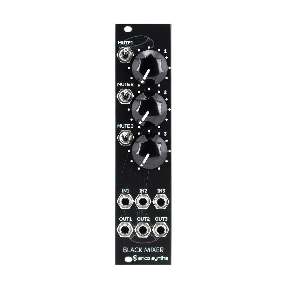 Erica Synths Modulator モジュラーシンセ Erica Synths Black Mute Mixer Eurorack Module at Signal Sounds