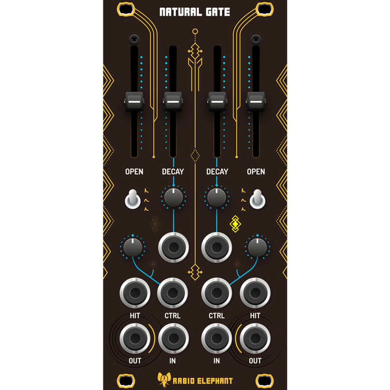 Rabid Elephant Natural Gate Eurorack Low Pass Gate Module main image