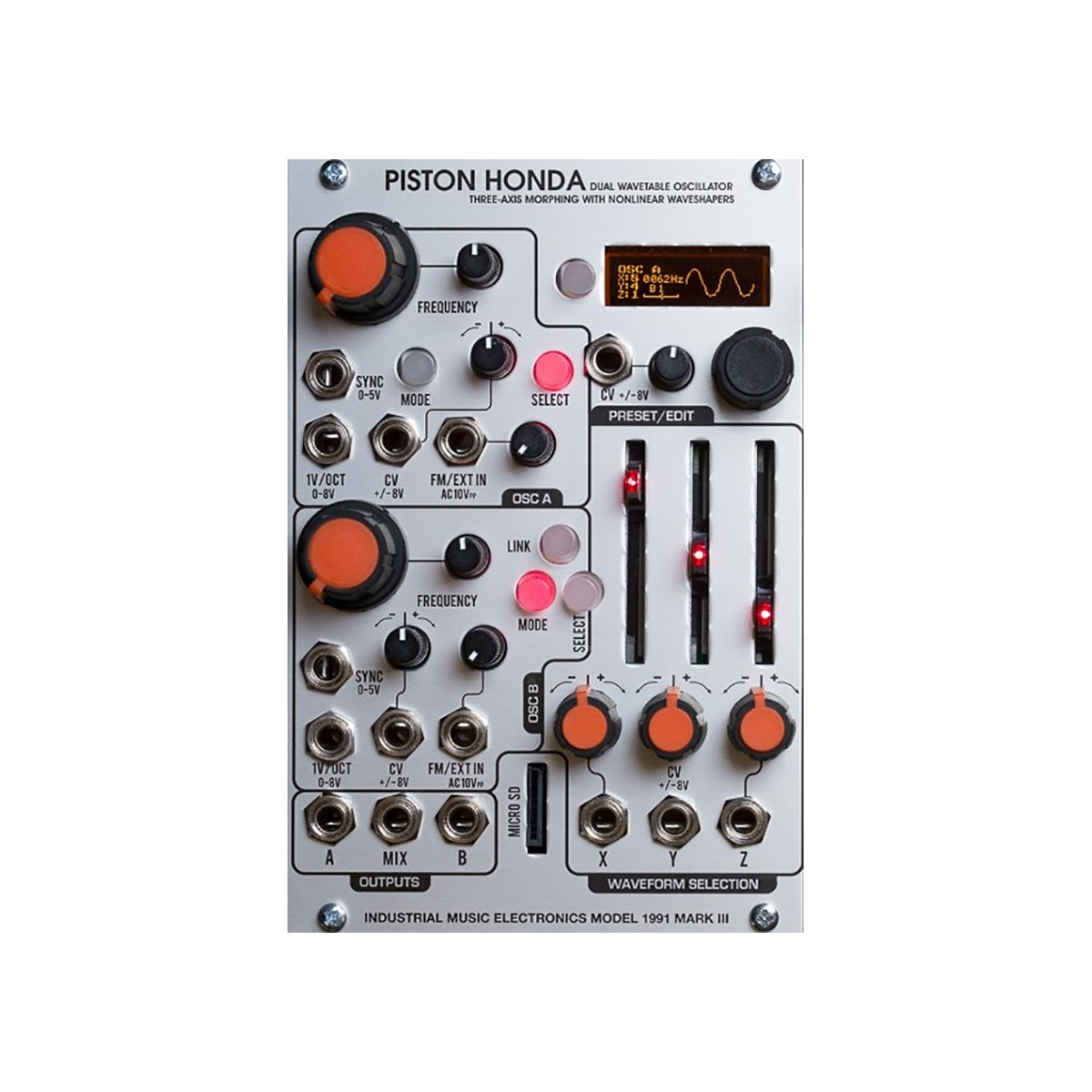 Industrial Music Electronics Piston Honda MK3 Eurorack Wavetable