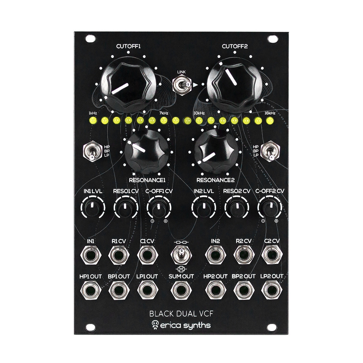 Erica Synths Black Dual VCF Eurorack Filter Module at Signal Sounds
