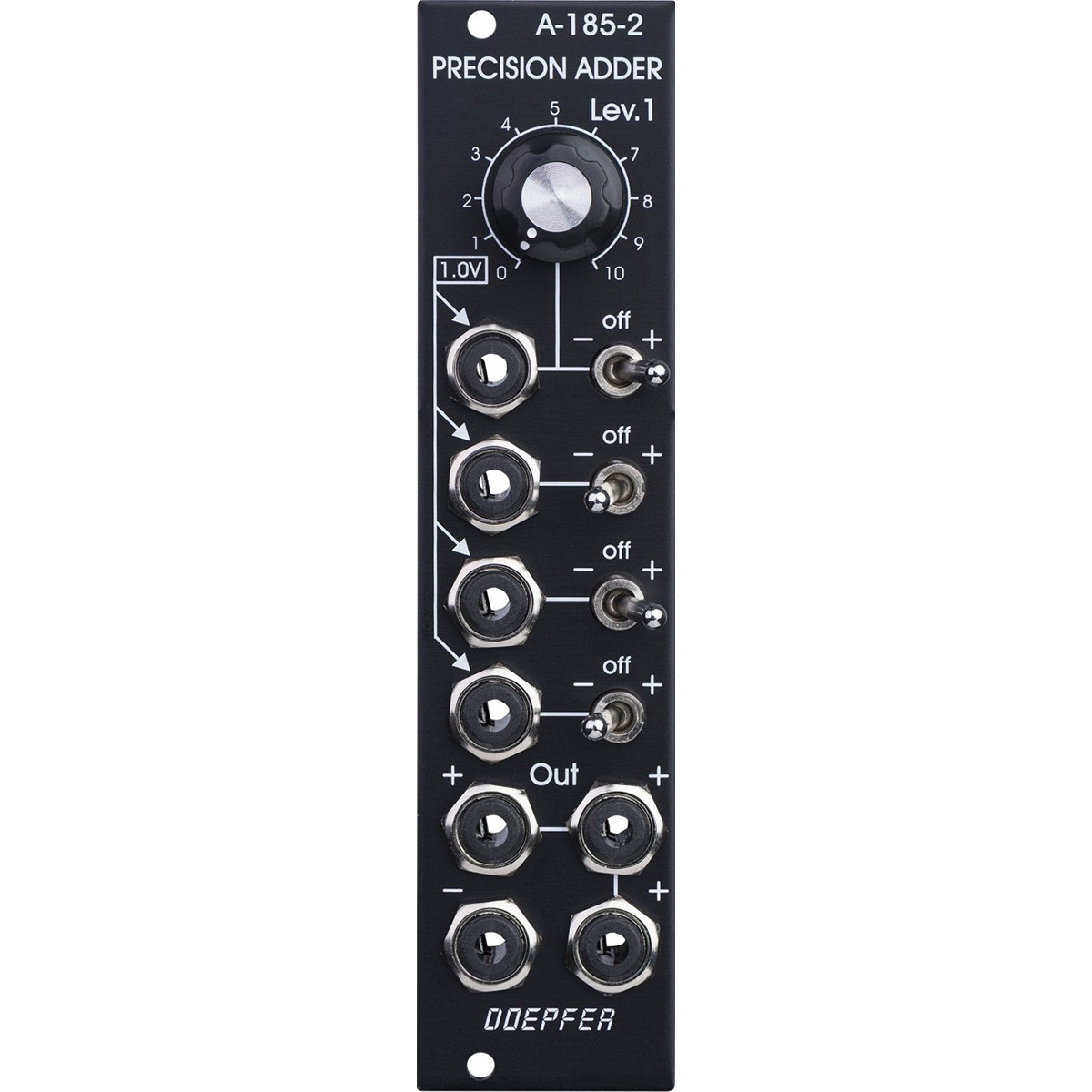 Doepfer A-185-2V Eurorack Precision Adder Module (Black) at Signal Doepfer A-185-2V Eurorack Precision Adder Module (Black) at Signal