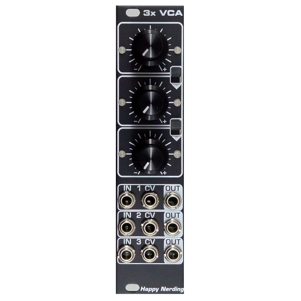 Happy Nerding 3x VCA モジュラーシンセ Happy Nerding 3xVCA Eurorack VCA Module (Black) at Signal Sounds