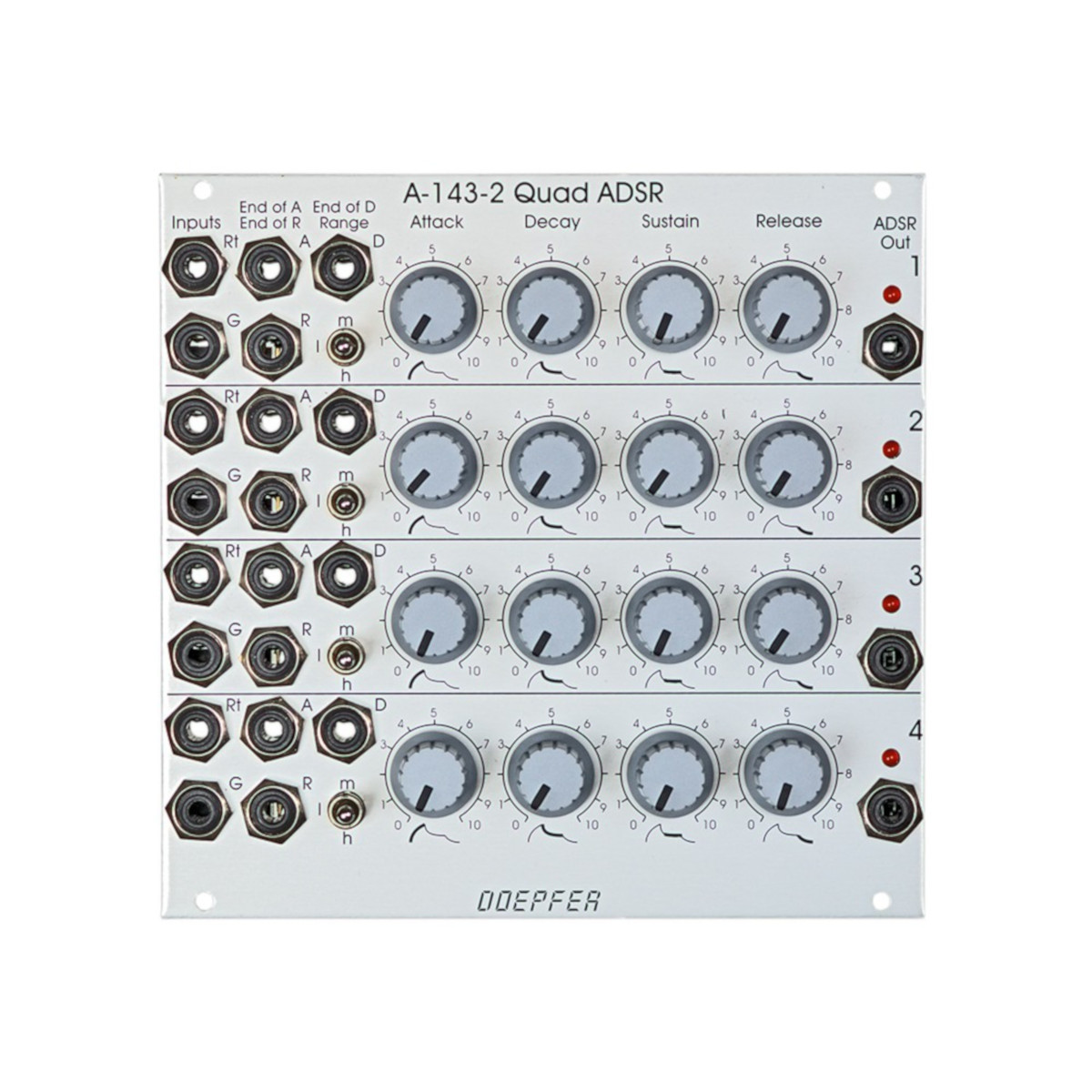 Doepfer A-143-2 Eurorack Quad ADSR Envelope Module at Signal Sounds
