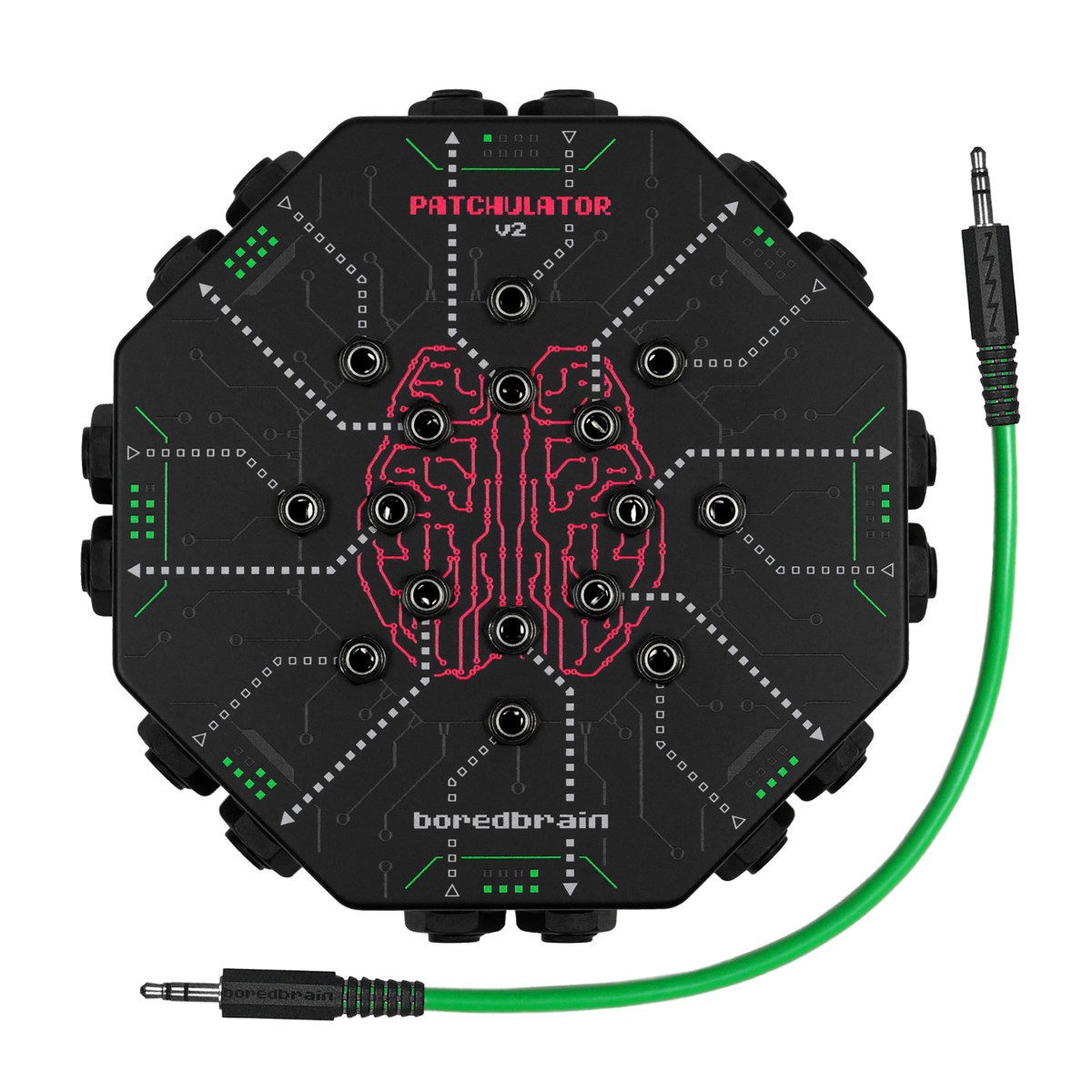 Boredbrain Music Patchulator v2 8-Channel Mini Effects Patchbay at