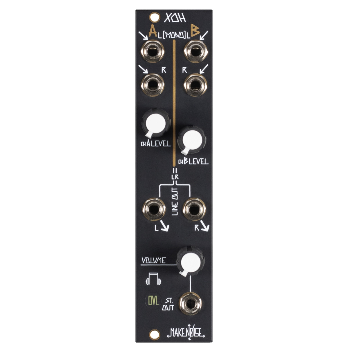 鍵盤楽器 Make Noise Xoh stereo output module Make Noise XOH Eurorack Stereo Mixer & Output Module at Signal Sounds