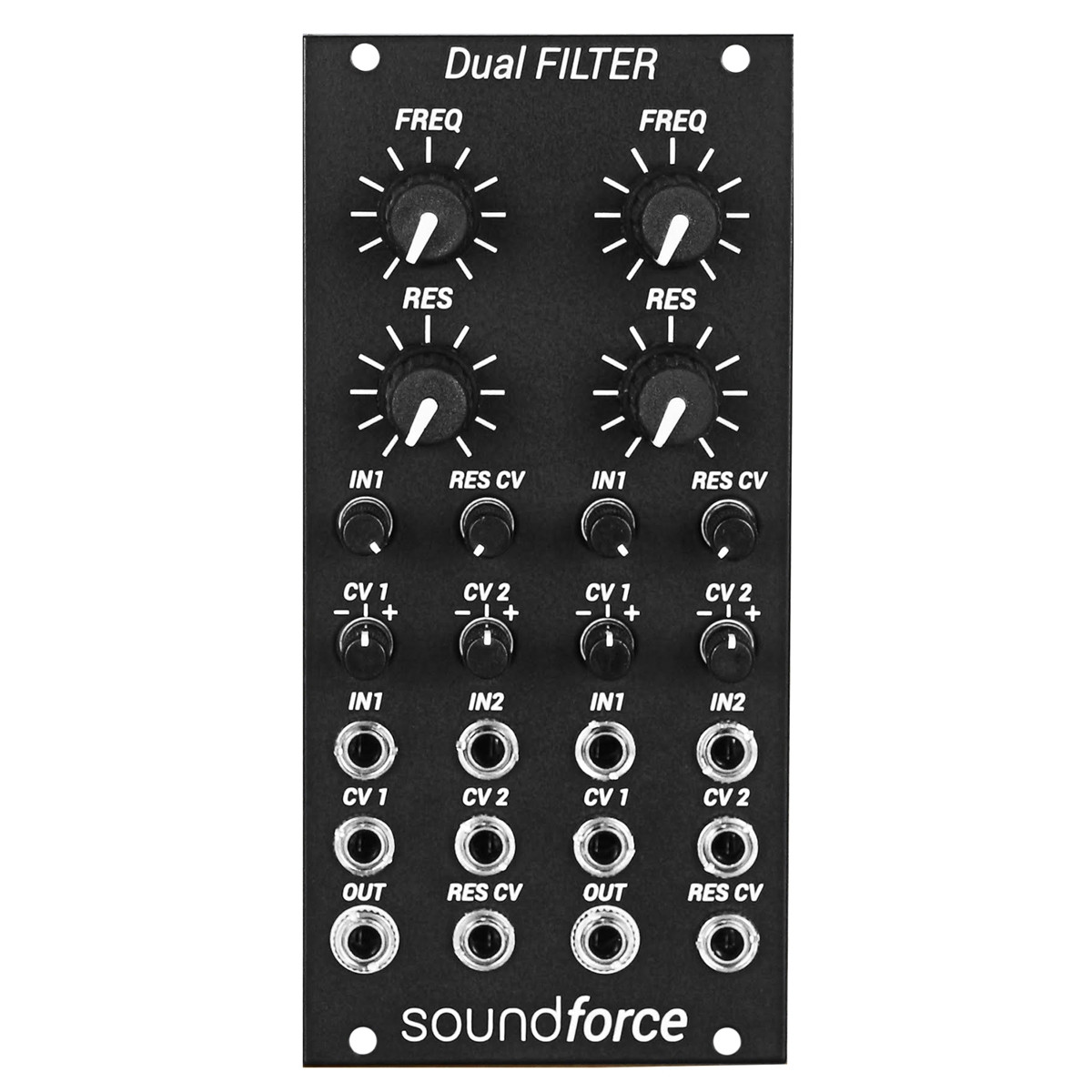 SoundForce Dual Filter Eurorack VCF Module at Signal Sounds SoundForce Dual Filter Eurorack VCF Module at Signal Sounds