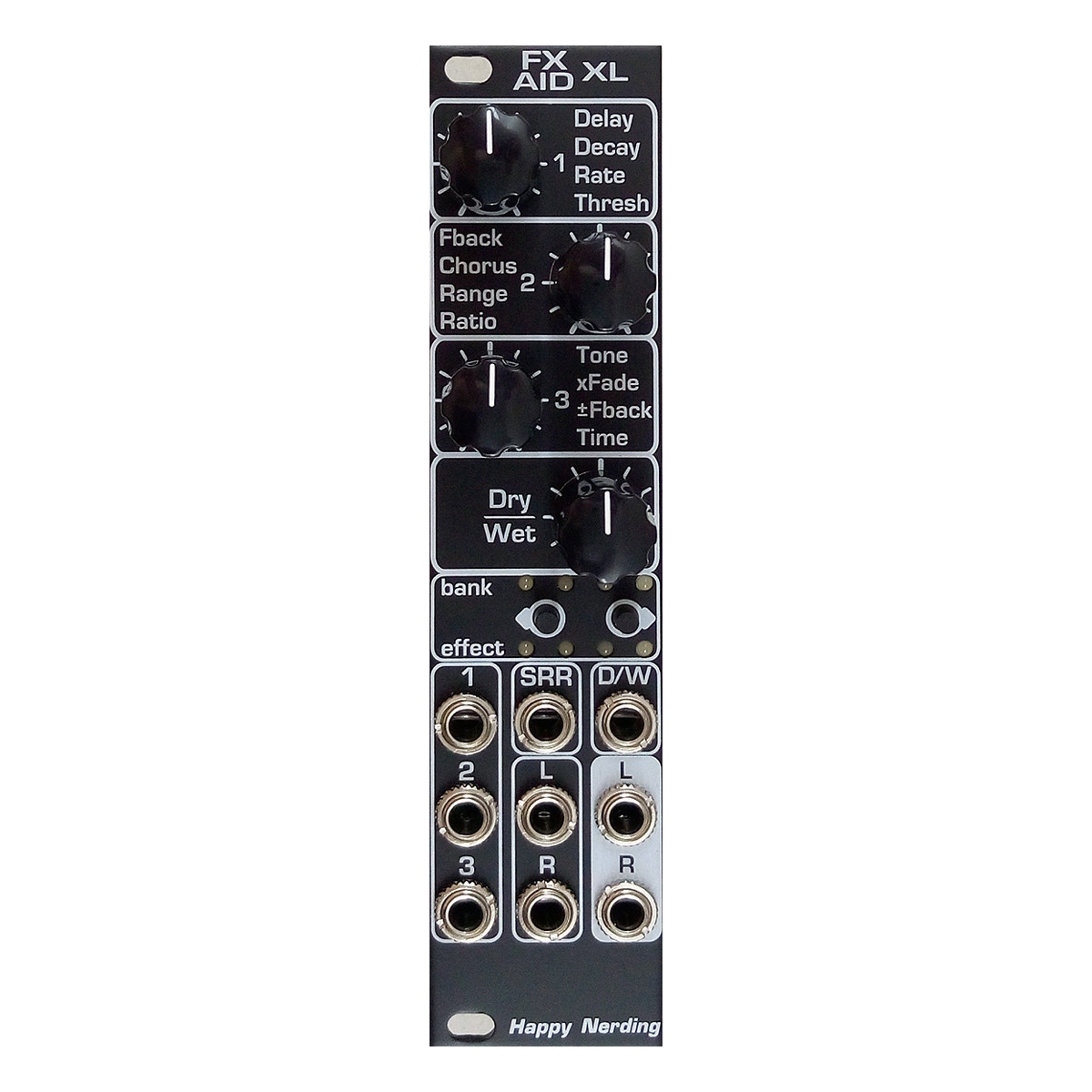 Happy Nerding FX Aid XL Eurorack Multi Effects Module (Black) at