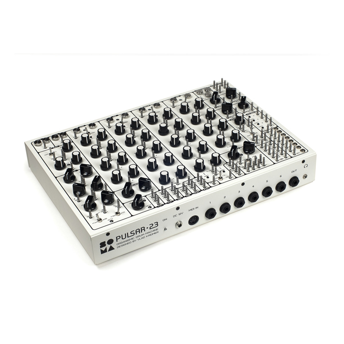 Soma Laboratory Pulsar 23 Analogue Drum Machine (White) at Signal