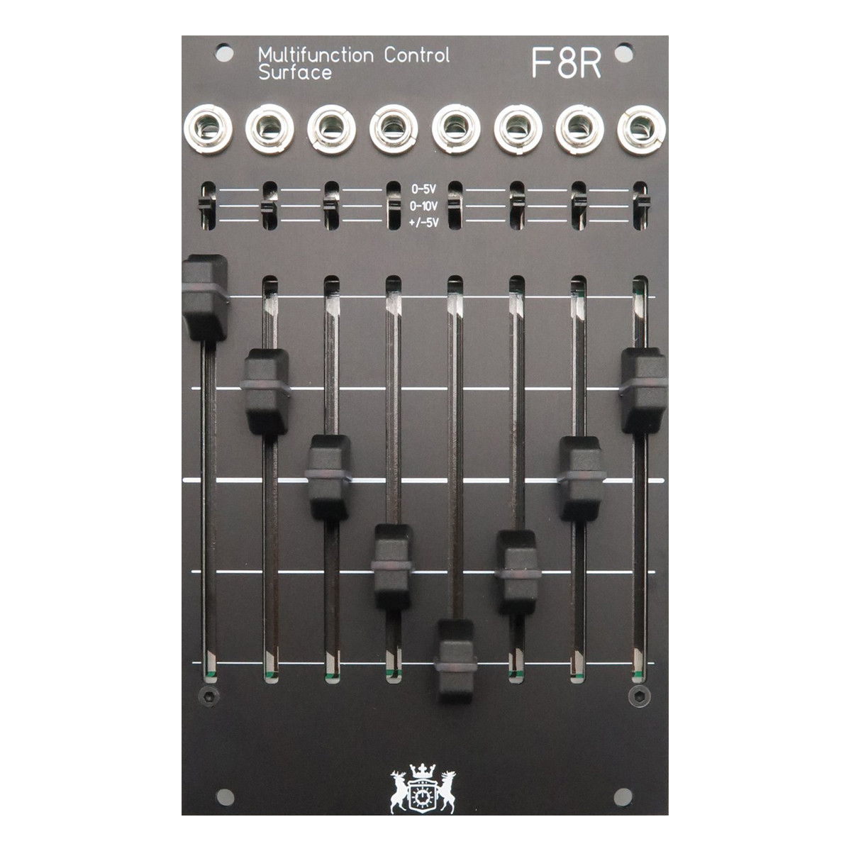 Michigan Synth Works F8R Eurorack Fader Control Module - Top Jacks