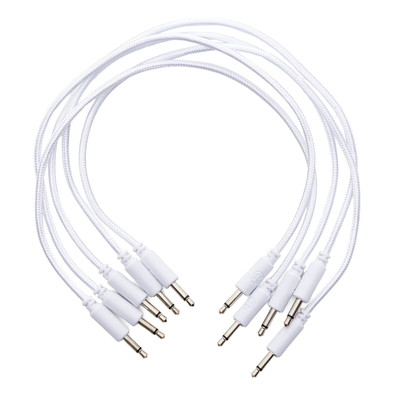 Erica Synths Eurorack Patch Cables (20cm White Braided x 5) main image