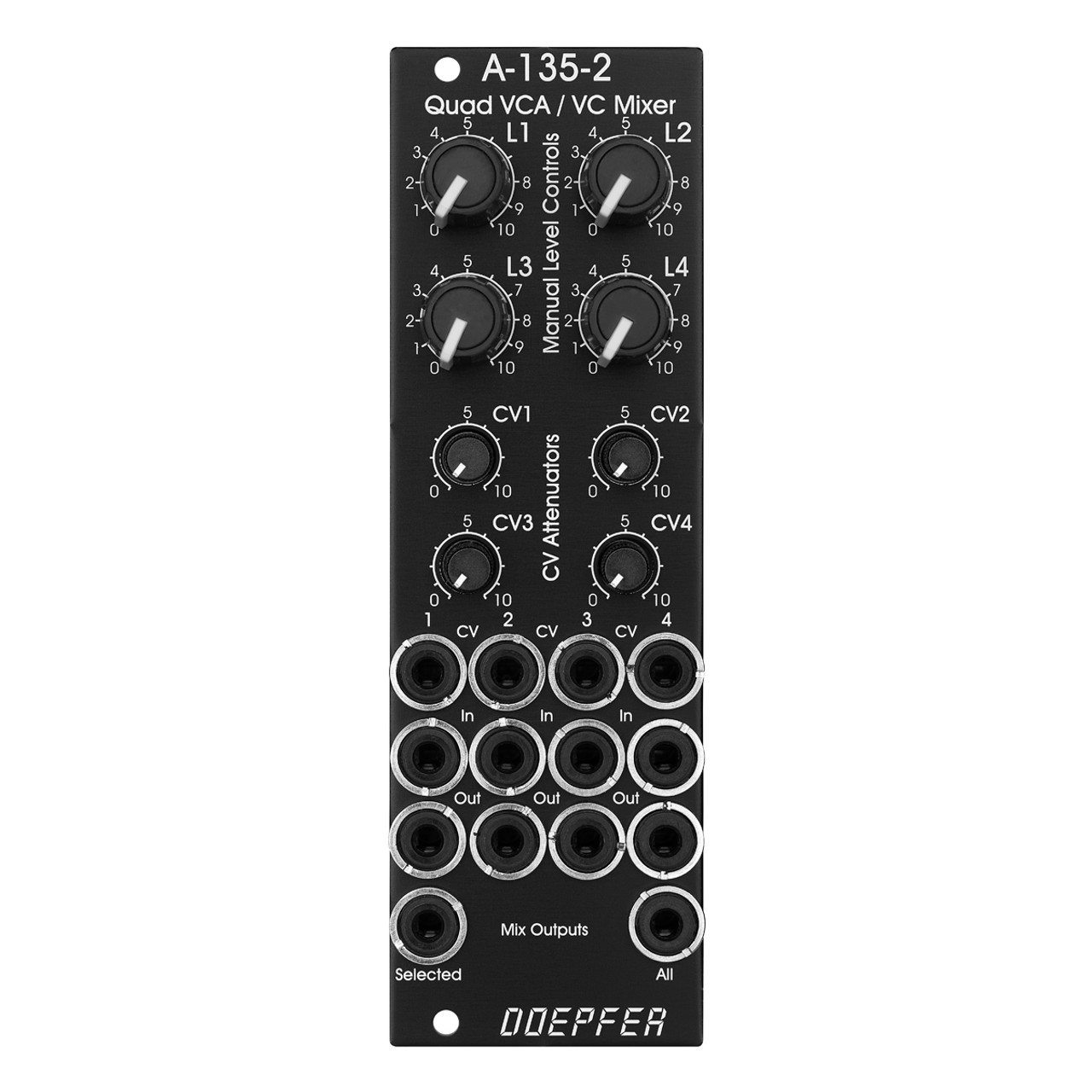 Doepfer A-135-2 Quad VCA/VC Mixer モジュラー Doepfer A-135-2 Quad VCA / VC Mixer - Eurorack Module on
