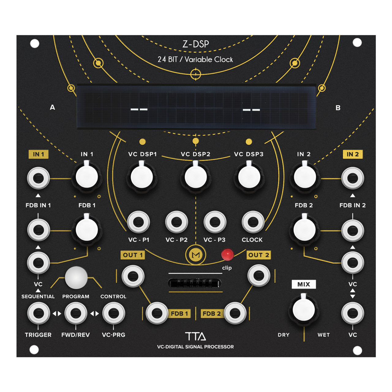 TipTop Audio Z-DSP Eurorack Digital Effects Module (Black)