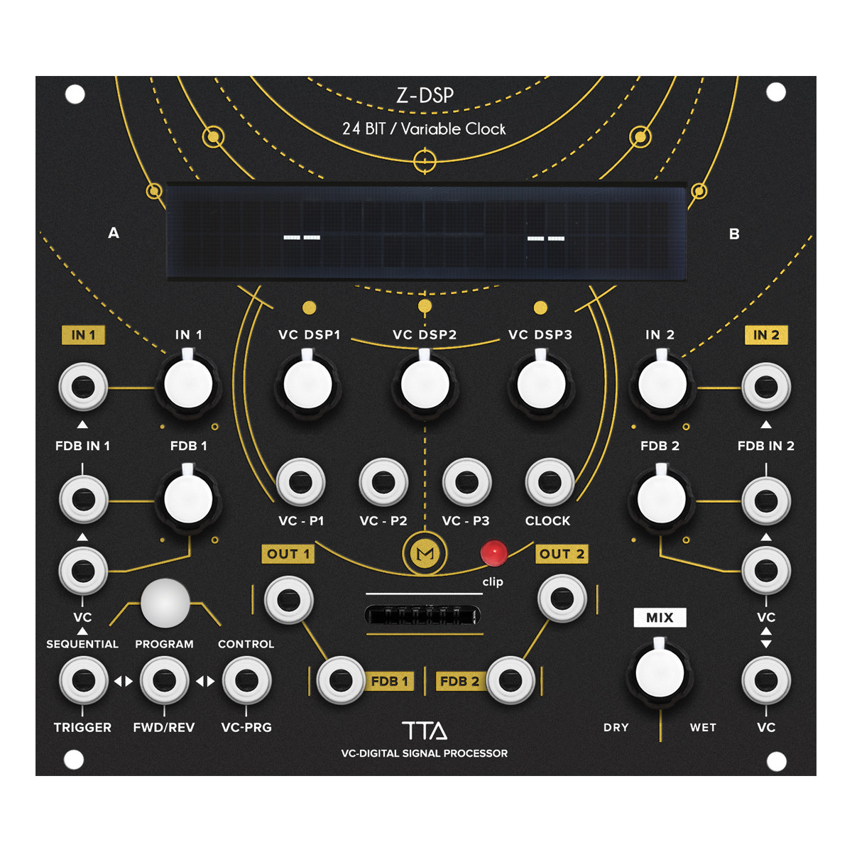 TipTop Audio Z-DSP Eurorack Digital Effects Module (Black) at