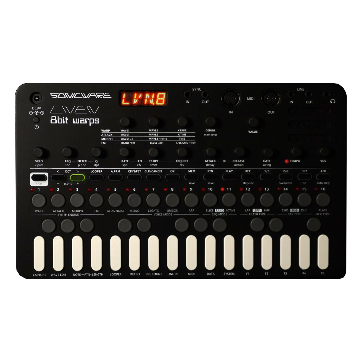 SonicWare Liven 8bit Warps Desktop Synth & Sequencer at Signal Sounds