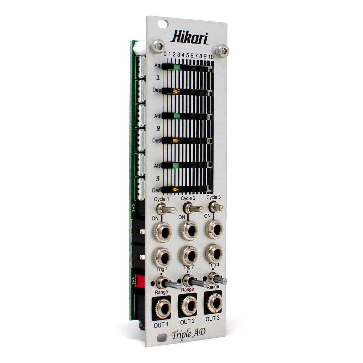 Hikari Instruments Triple AD Eurorack Envelope Module at Signal Sounds