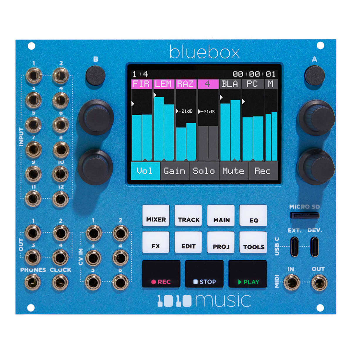 1010music bluebox デジタルミキサー Bluebox – Compact Digital Mixer/Recorder - 1010music LLC