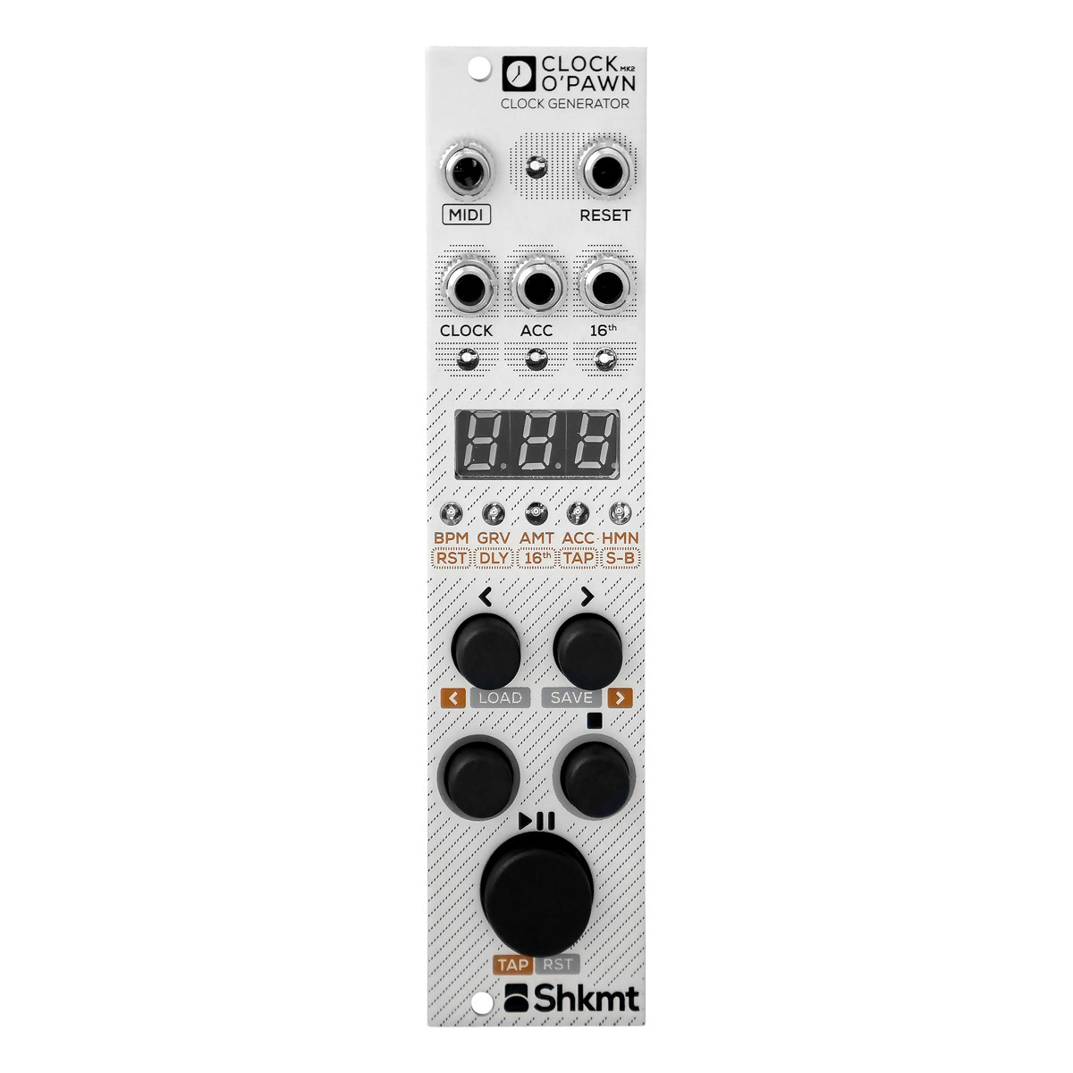 【Shakmat Modular】 Clock O'Pawn Shakmat Modular Clock O' Pawn mk2 Eurorack Clock Source Module at