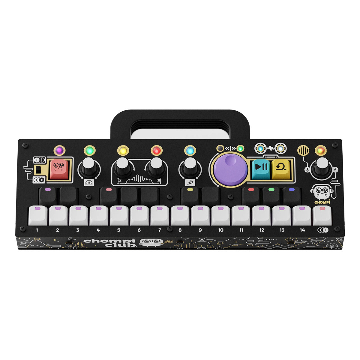 Chompi Club Chompi Desktop Sampler (Classic Black) at Signal Sounds