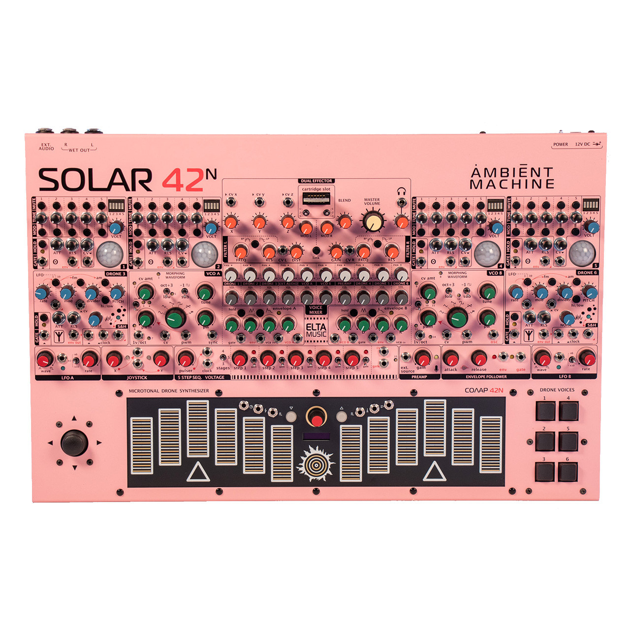 Elta Music Solar 42N Multi Voice Drone Instrument (Pink) main image
