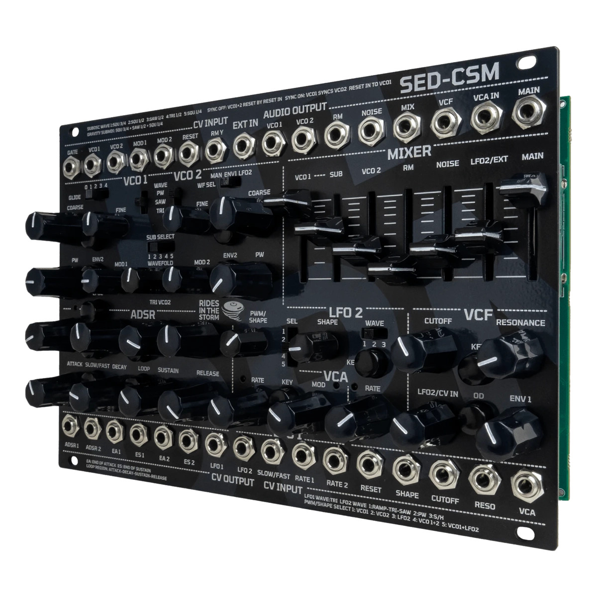 Rides In The Storm SED-SCM　シンセボイスモジュール Rides In The Storm SED-CSM Eurorack Synth Voice Module at Signal