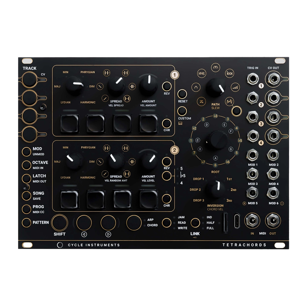 Tetrachords cycle instruments モジュラーシンセ Cycle Instruments Tetrachords Eurorack Sequencer Module at