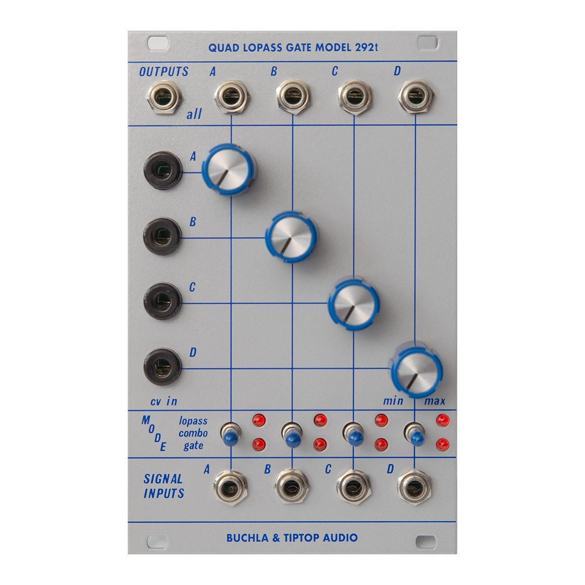 鍵盤楽器 Buchla / T292 Quad Lopass Gate Tiptop Audio 292t Quad Low Pass Gate Eurorack Module (Buchla - UK