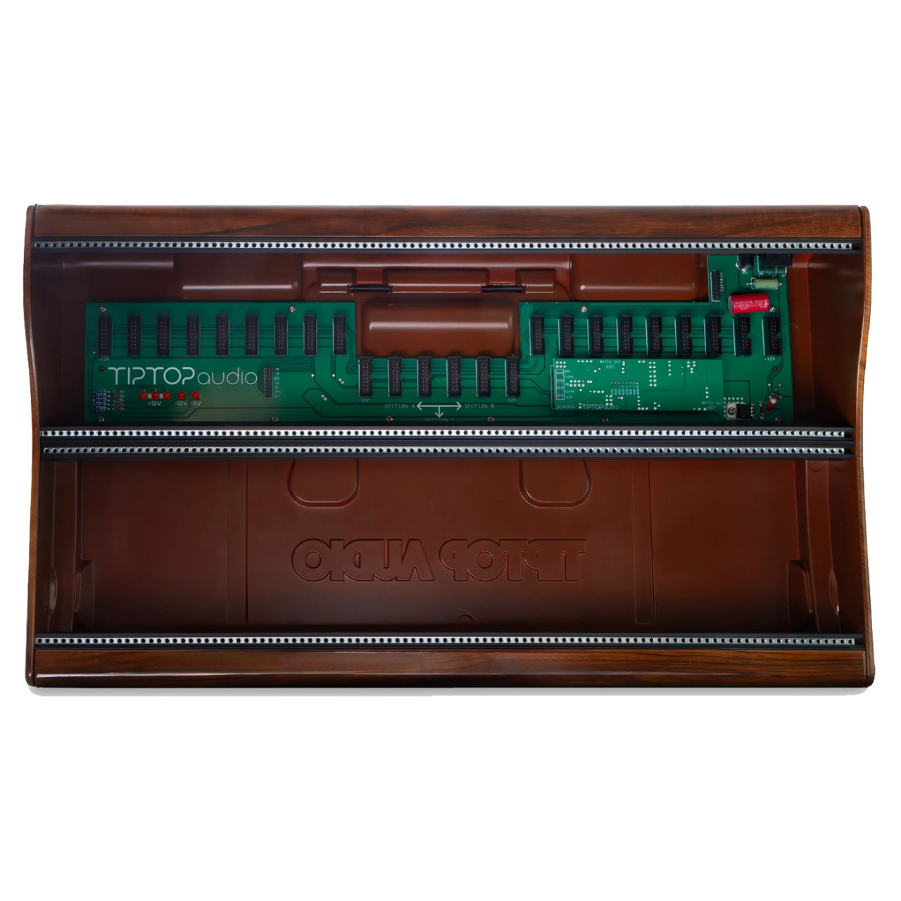 Tiptop Audio Mantis Eurorack Case (104HP - 6U Powered) Buchla Wood